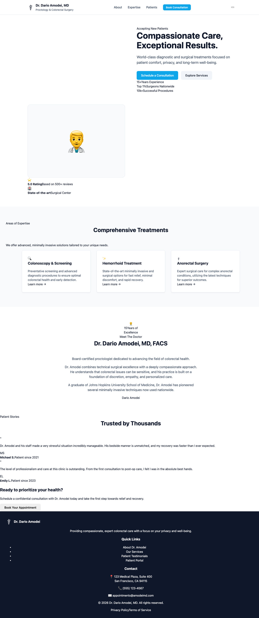Plain CSS at Desktop width